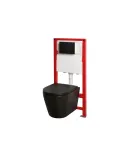 Комплект: MIXXUS PREMIUM BEVEL-SET-2101 BLACK Унітаз система змиву TORNADO 1.0+ Інсталяція KOER KT-0404 + панель KT-0604-05 BLACK MAT (MP6669) фото - 29