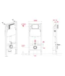 Комплект: MIXXUS PREMIUM BEVEL-SET-2101 BLACK Унітаз система змиву TORNADO 1.0+ Інсталяція KOER KT-0404 + панель KT-0604-05 BLACK MAT (MP6669) фото - 33