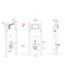 Комплект: MIXXUS PREMIUM ELLIPSE-SET-2102 Унітаз система змиву TORNADO 3.0+ Інсталяція KOER KT-0404 + панель KT-0604-01 CHROME (MP6690) фото - 35