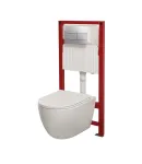 Комплект: MIXXUS PREMIUM ELLIPSE-SET-2102 Унітаз система змиву TORNADO 3.0+ Інсталяція KOER KT-0404 + панель KT-0604-01 CHROME (MP6690) фото - 36