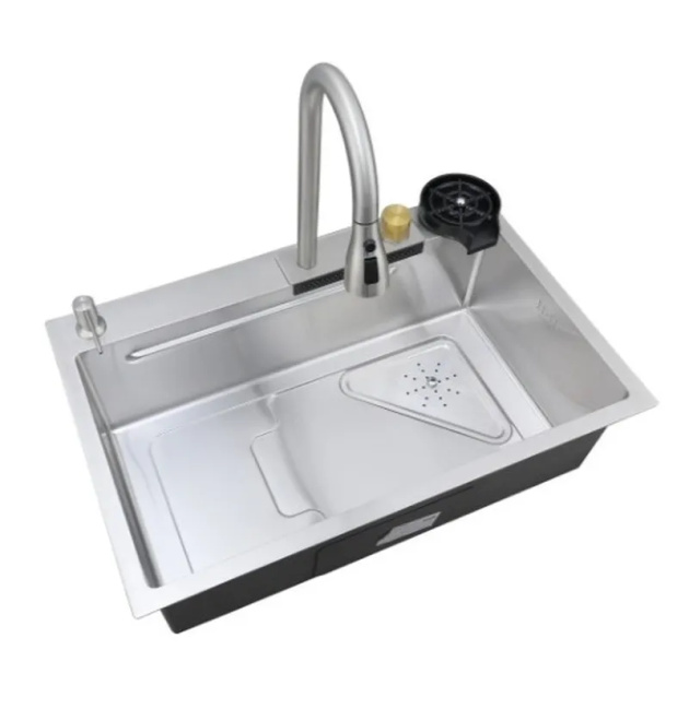 Мийка Workstation MIXXUS PREMIUM MH7246-SET-01.SUS304 з вбудованим змішувачем фото - 1