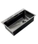 Комплект мойки для кухни из нержавеющей стали MIXXUS PREMIUM MH7545-SET-05 NANO-BLACK (3.0/0.8), цвет графит — фото 4