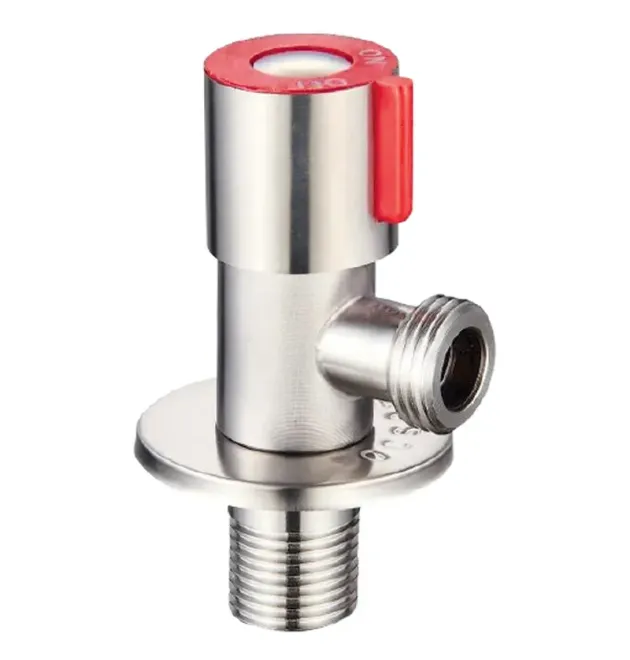 Кран для подключения сантехприборов MIXXUS VAL-02-1/2x1/2 из нерж. стали SUS304 (Цвет красный) (SS0049) фото - 1