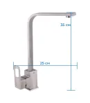 Смеситель для кухни MIXXUS FIT-011 из нержавеющей стали SUS304, цвет нержавеющей стали — фото 3