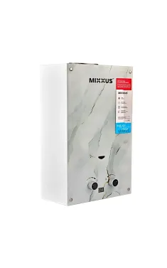 Газова колонка MIXXUS GWH-0510 BASIC GLASS димохідна 10 л/хв (панель зі скла з малюнком) (WH0026)