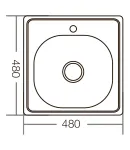 Мийка кухонна Zerix Z4848-06-160D (decor) (ZM0558) фото - 2