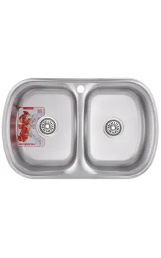 Мийка кухонна Zerix Z7749-08-180E (Satin) (ZM0565)