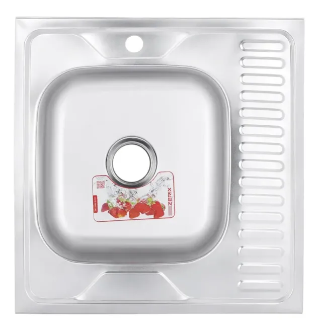 Мийка кухонна Zerix Z6060L-04-160E (Satin) (ZM0567) фото - 1