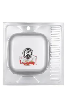 Мийка кухонна Zerix Z6060L-06-160E (Satin) (ZM0568)