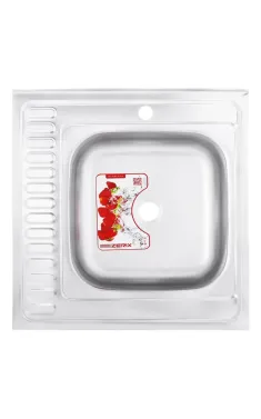 Мийка кухонна Zerix Z6060R-06-160E (Satin) (ZM0577)