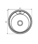 Кухонна мийка Zerix Z490-06-170D (decor) (ZM0579) фото - 2