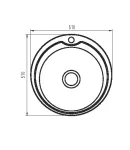 Кухонна мийка Zerix Z510-06-180D (decor) (ZM0585) фото - 2