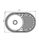Мийка ZERIX Z7750-08-180E (SATIN) (ZM0596) фото - 3