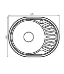 Мийка ZERIX Z5745-08-180MD (micro decor) (ZM0615) фото - 2