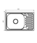Мийка Zerix Z6642-08-180MD (decor) (ZM0616) фото - 2