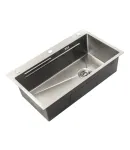 Мийка Zerix ZH6845-SET-05 NANO-SILVER (3.0/0.8) з нерж. сталі, комплект (нержавійка) (ZM5580) — фото 4