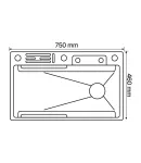 Мойка Workstation ZERIX ZH7546-SET-06 MICRO DECOR SS COLOR со встроенным смесителем фото - 2