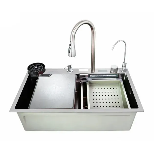 Мойка Workstation ZERIX ZH7546-SET-07 DECOR SS COLOR со встроенным смесителем фото - 1