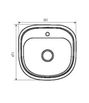 Мийка кухонна Zerix Z4947-08-180MD (micro decor) (ZS0569) фото - 2