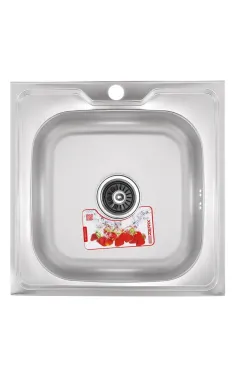 Мийка кухонна Zerix Z5050-08-180E (Satin) (ZS0582)