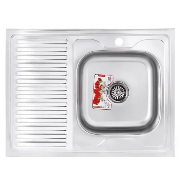 Мийка кухонна Zerix Z8060R-08-180MD (micro decor) (ZS0610) фото - 1