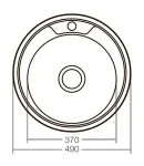 Мийка кухонна Zerix Z490-06-180D (decor) (ZX1583) фото - 2