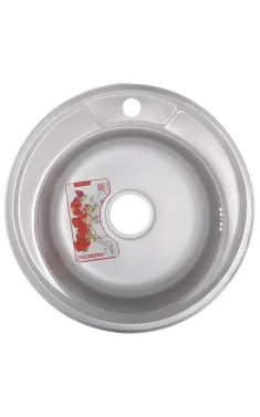 Мийка кухонна Zerix Z490-08-180E (Satin) (ZX1584)