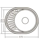 Мийка кухонна Zerix Z5745-08-180E (Satin) (ZX1592) фото - 2