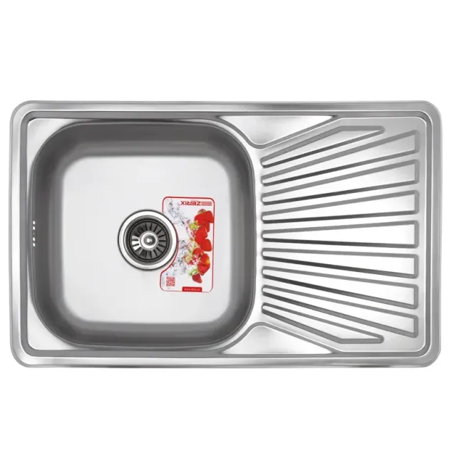 Мийка кухонна Zerix Z7848-08-180D (decor) (ZX1605) фото - 1