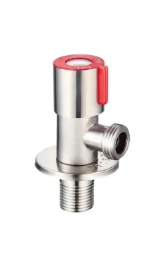 Кран для подключения сантехприборов (красный) Zerix VAL-02 (ZX3176)