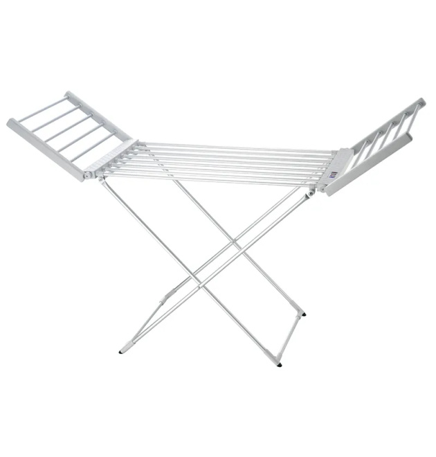 Електрична сушарка для білизни Zerix Comfort EDC-53148-T Silver з таймером (ZX4929), сушарка для одягу фото - 1