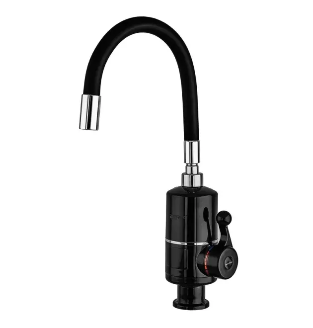 Водонагрівач 3,3 kW проточний ZERIX ELW06-F-2BLACK (ELW06-F-B BLACK) рефлекторний вилив, на мийку (колір чорний) (ZX5032) фото - 1