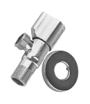 Кран для підключення сантехприладів ZERIX BAV-01-1/2x1/2 (Колір хром) (ZX5097) фото - 2