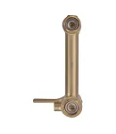 Змішувач настінний з гігієнічним душем ZERIX REX-222 BRUSHED GOLD з нерж. сталі (Колір матове золото) (ZX6122) — фото 4
