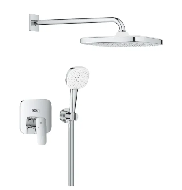 Душова система Grohe Cubeo з верхнім душем Tempesta 250 1053360000 прихованого монтажу, хром