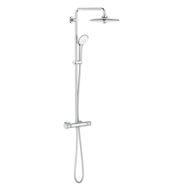 Душова система Grohe Euphoria System з термостатом, настінний монтаж, хром, 27296003