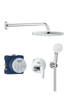 Душова система Grohe Eurosmart для прихованого монтажу, одноважільна, хром, 25288000