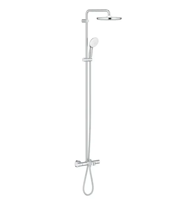 Душевая система Grohe Tempesta System 250 26672001 настенная с термостатом для ванны, хром
