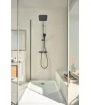 Душова система Grohe Tempesta System 250 Cube з термостатом, настінна, чорний матовий (266892431) — фото 6