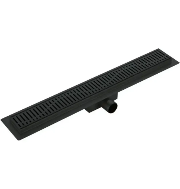 Душовий трап KOER FD35-70x600 BLACK з нерж. сталі SUS304 70x600мм (Колір чорний) (KR3272)