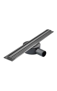 Душовий трап MIXXUS DRAIN-05-50-SLIM BLACK з нержавіючої сталі SUS304, 30×500 мм, чорний