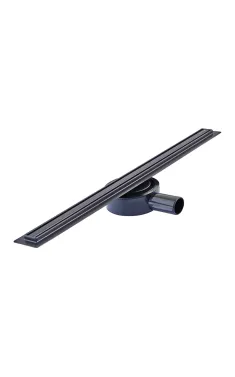 Душовий трап MIXXUS Drain 05 Slim Black, нержавіюча сталь SUS 304, 30×600 мм, чорний