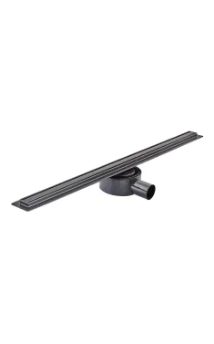 Душовий трап MIXXUS Drain 05 Slim Black, нержавіюча сталь SUS 304, 30×700 мм, чорний