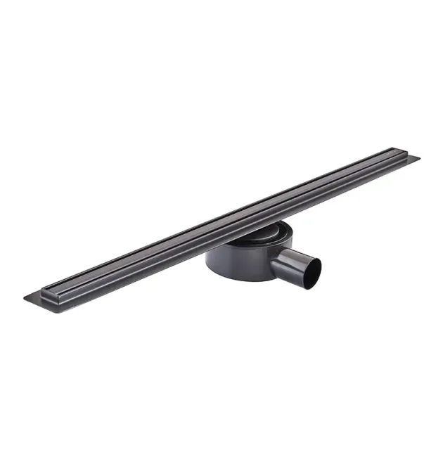 Душовий трап MIXXUS Drain 05 Slim Black, нержавіюча сталь SUS 304, 30×700 мм, чорний