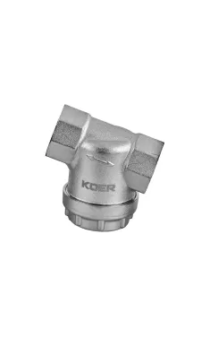 Фільтр грубої очистки Koer KR.F03-1.N - 1″ універсальний нікельований (KR5473)
