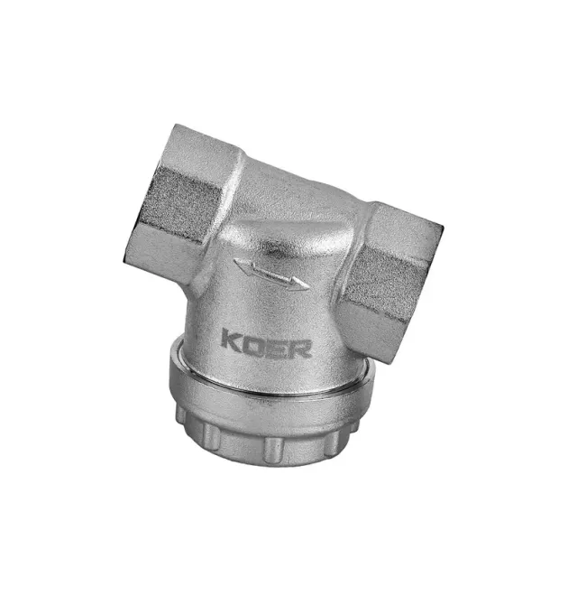 Фільтр грубої очистки Koer KR.F03-3/4.N - 3/4″ універсальний нікельований (KR5472)
