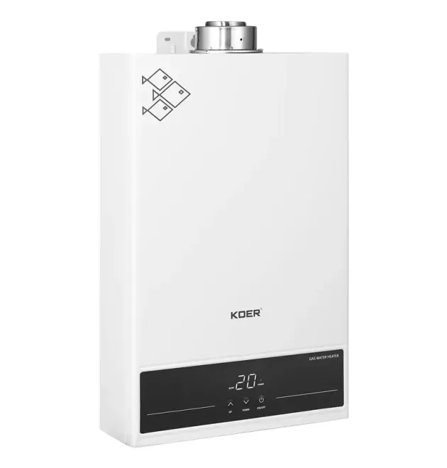 Газова колонка турбована KOER KWH.G0312 TURBO WHITE, 12 л/хв (колір білий) (KR5557)