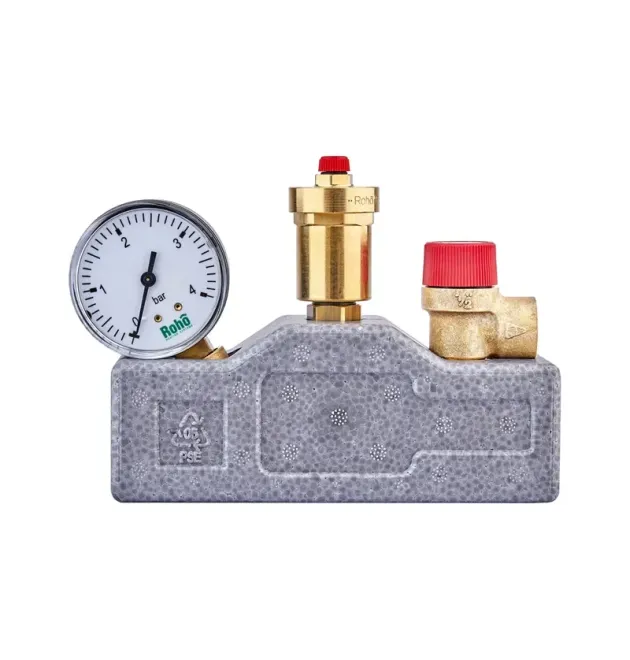 Группа безопасности котла с изоляцией ROHO R2113-100, 1″, 3 бар