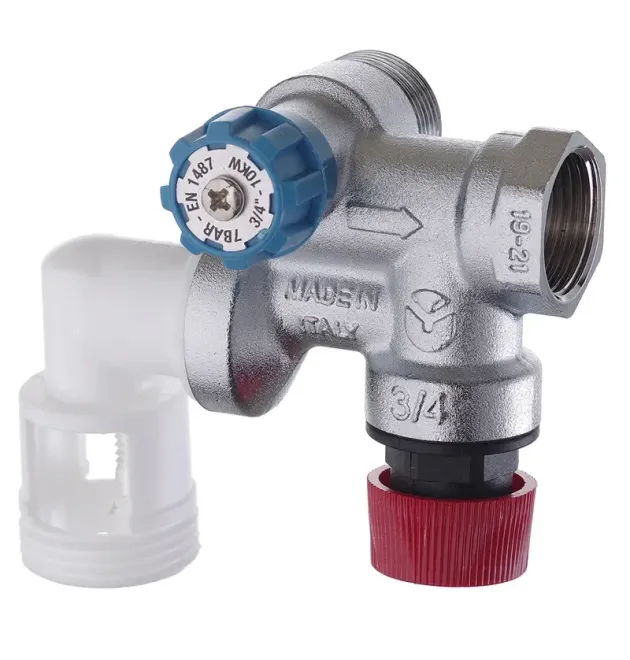 Група безпеки для водонагрівача ROHO R2111-050, горизонтальна, 1/2″ × 3/4″ ВН, 7 бар
