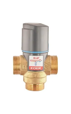 Клапан змішувальний термостатичний 1'' (20*C-60*C) KOER KR.1268 (KR5845)